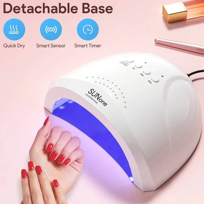 Lampe à ongles UV LED professionnelle – Sèche-ongles domestique, gel UV et outils de manucure.