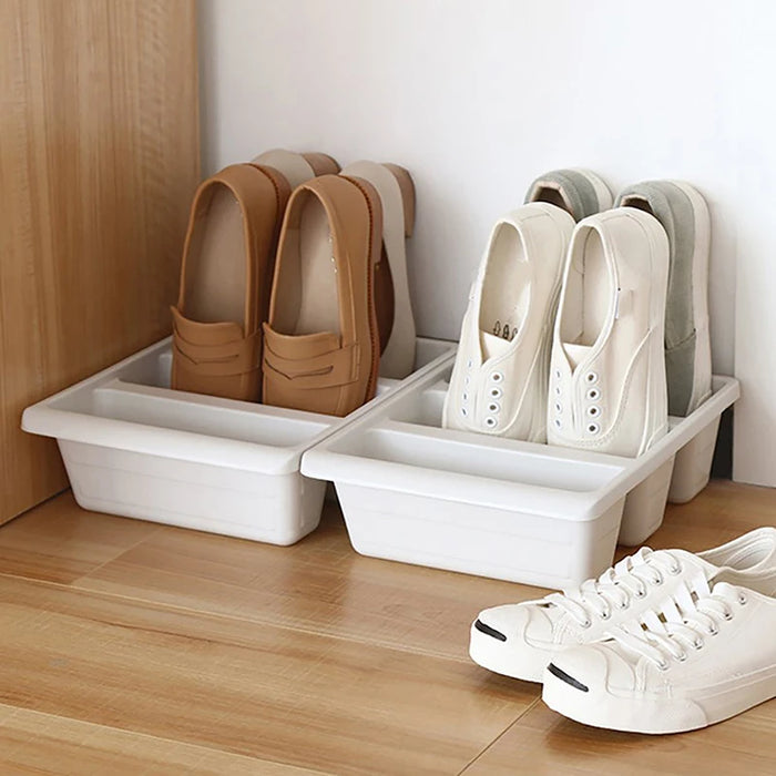 Einfache moderne nordische Stil vertikale wirtschaftliche Schuhregal Lagerung Kunststoff Schrank Home Hotel Schuhhalter