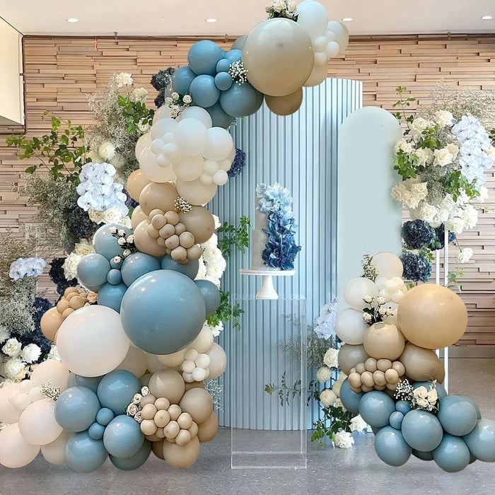 Kit de arco de guirnalda de globos para decoración de bodas y fiestas de cumpleaños para niños y adultos, bolas de látex para baby shower y revelación de género