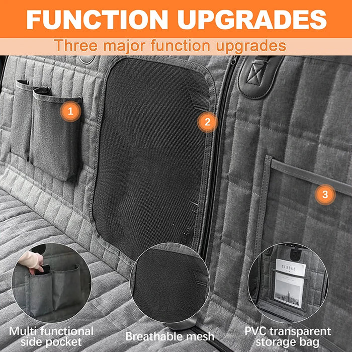 Funda impermeable para asiento de perro para coche, cama de viaje para perro con hamaca, alfombrilla de seguridad y función antideslizante