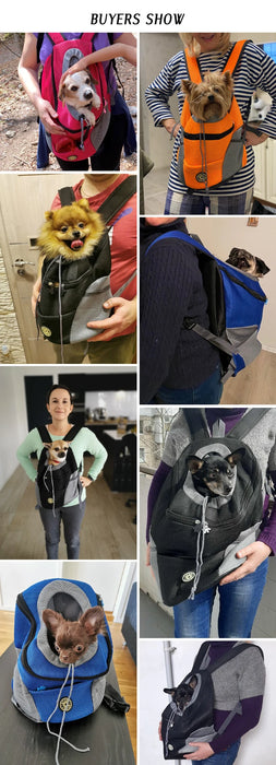 Hundetragetasche für Rucksackreisen – Tragbare, atmungsaktive Hundetasche für den Außenbereich