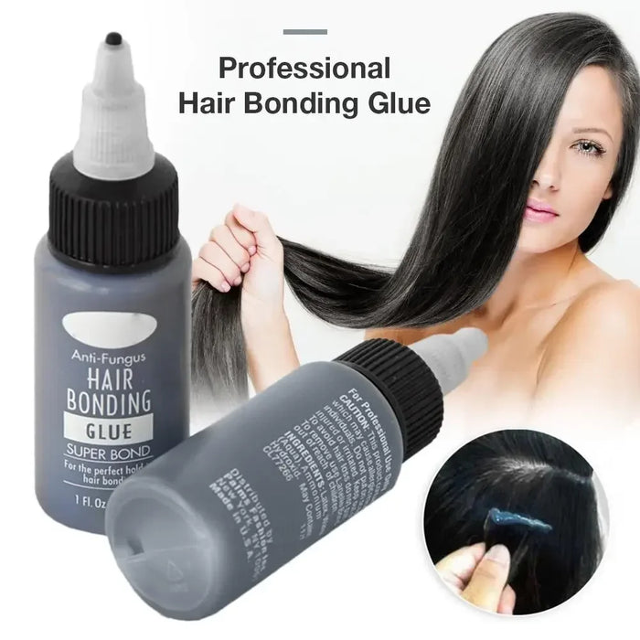 Colle pour tissage de cheveux imperméable à forte tenue pour extensions de cheveux et perruques professionnelles