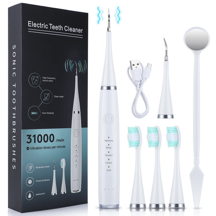 Cepillo de dientes eléctrico, Kit de blanqueamiento dental sónico, limpiador de dientes, herramienta de eliminación de sarro, cuidado bucal