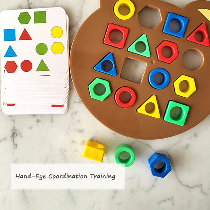 Colorful Geometric Puzzle Game for Early Education and Interactive Play