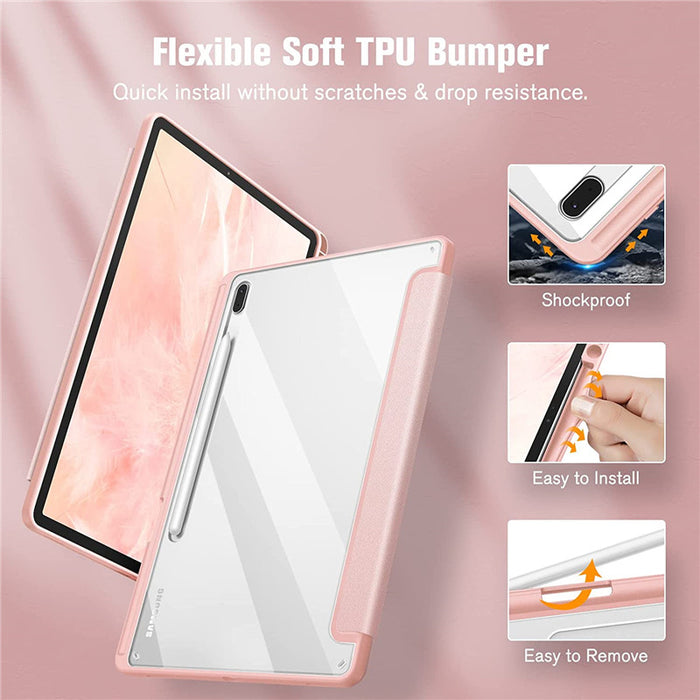 Funda protectora con portalápices para Samsung Galaxy Tab S9 FE 11 Plus y 12,4 pulgadas 2023 - Funda para Tab A9 S9 S8 S7 11" Plus 12,4" Funda