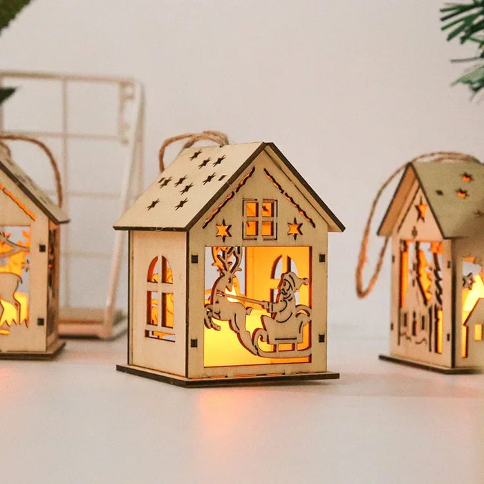 Ornements en bois pour le sapin de Noël – Planches en bois pré-percées pour décorations DIY et cadeaux pour enfants