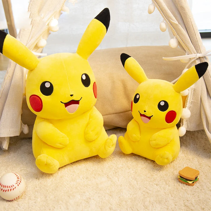 Kawaii Pikachu Plüschtier – süße Katzenpuppe und Kissen als Geschenk für Kinder und Freunde – Geburtstags-Heimdekoration