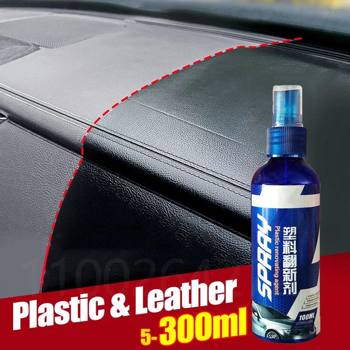 Rénovateur plastique automobile pour revêtement - Rénovateur pour boîtiers plastiques et caoutchouc avec noir brillant et surface protectrice