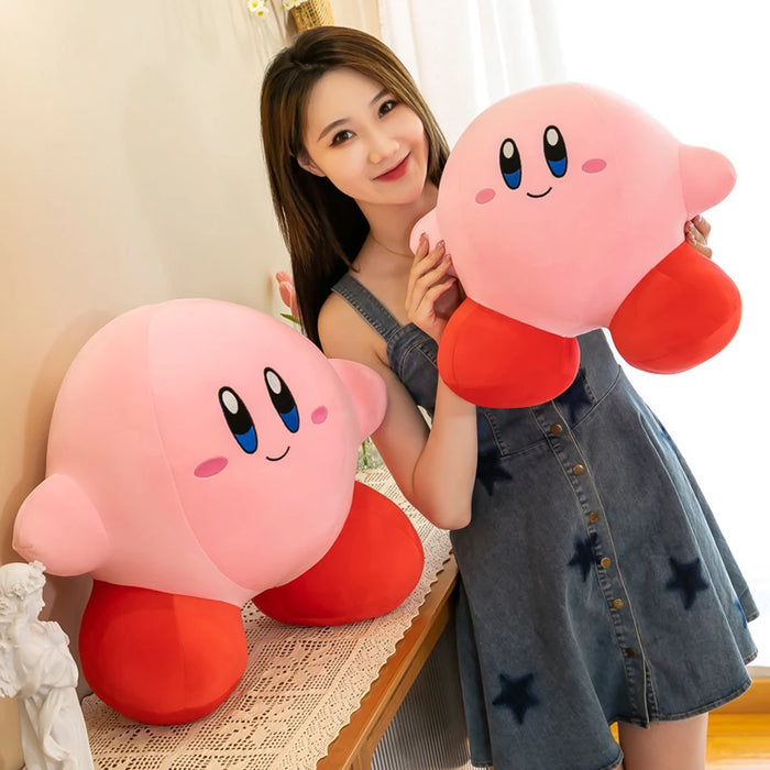 Juguetes de peluche de Anime Star Kirby, muñeco de peluche suave, almohada rosa esponjosa para decoración de habitación y regalo para niños