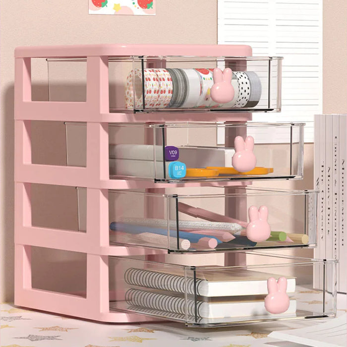 Boîte de bureau multifonctionnelle avec porte-stylo et rangement pour accessoires pour cheveux, boîte à bijoux multicouche