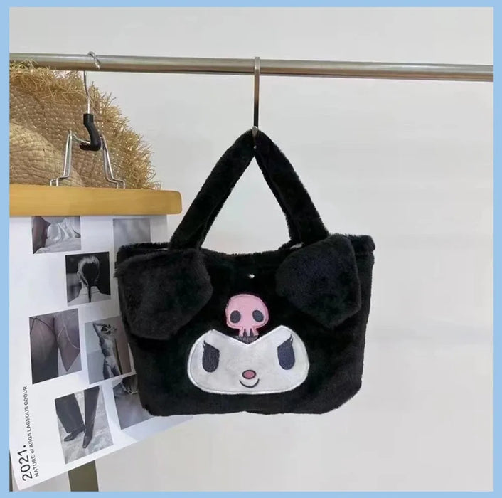 Linda mochila estilo lolita de felpa Sanrio Kuromi - My Melody Dust Bag para regalos de Navidad