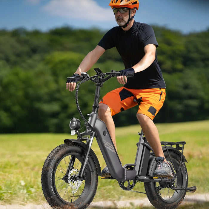 Fafrees FF20 Polar faltbares Elektrofahrrad, 20 x 4,0 Zoll, Fat Tire E-Bike für Erwachsene, 1000 W, 20,8 Ah Akku, 7 Gänge, E-MTB Reichweite 70 km