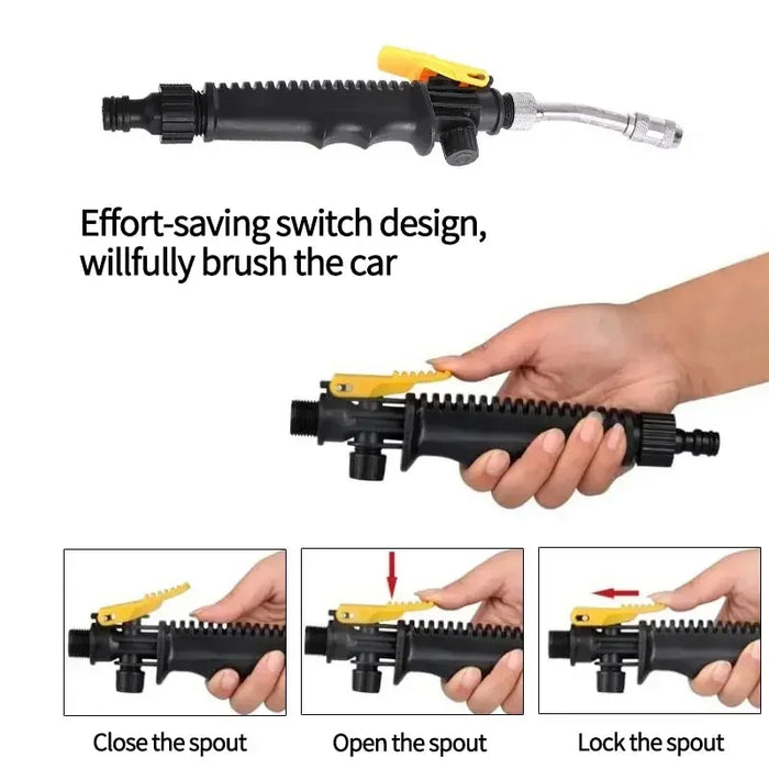 Nettoyeur haute pression pour l'entretien de la voiture et les appareils électroménagers - Pulvérisateur de nettoyage 48 cm pour un cirage et un lavage efficaces