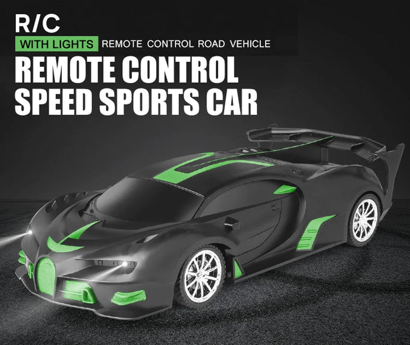 Voiture de sport radiocommandée pleine de vitesse avec lumières LED pour une expérience de course ultime