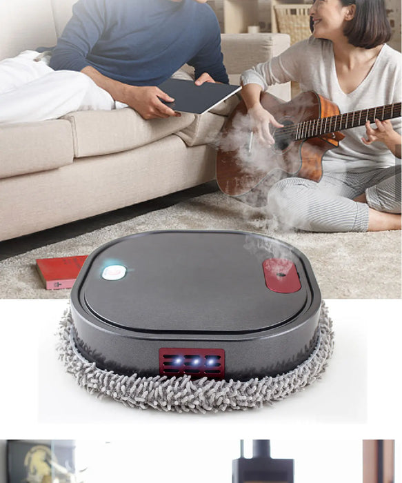 Nouveau Robot aspirateur intelligent 3 en 1 avec pulvérisateur de vadrouille, Robot de nettoyage Rechargeable pour le nettoyage sec et humide, nouveauté 2024