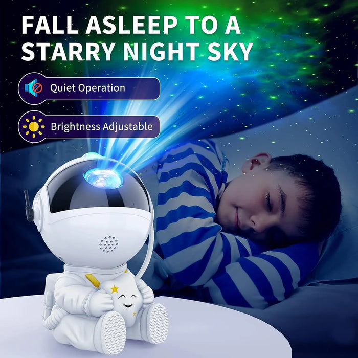 Astronaut Star Projector with LED Starry Sky Night Light for Kids' Rooms and Home Decor