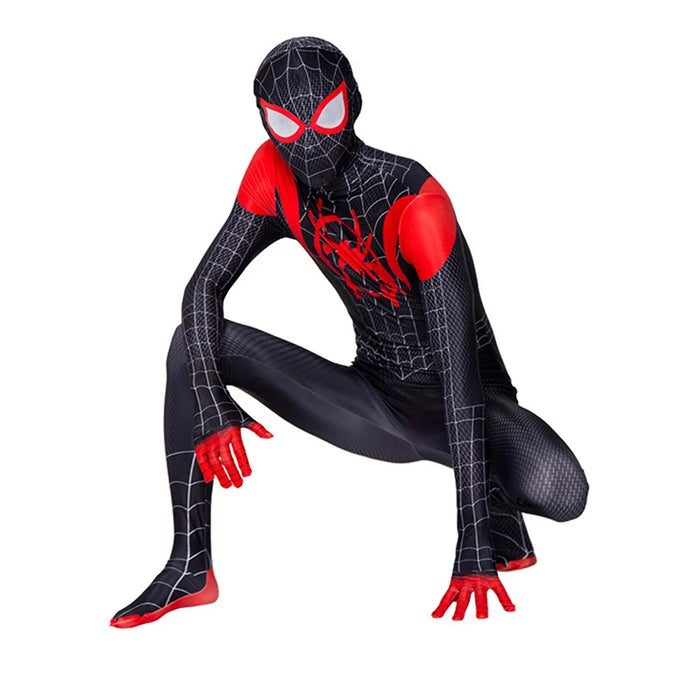 Costume Spiderman - Panthère noire, Iron Man, Spider Gwen Cosplay Zentai Combinaison pour Halloween, Unisexe, Adulte