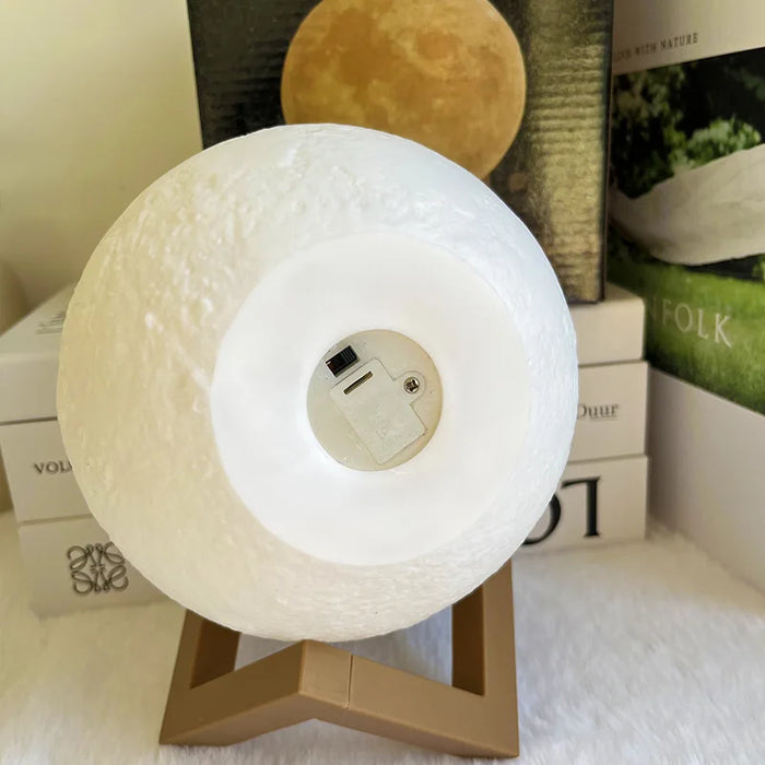 Handbemalte Mondlampe für Kinder – DIY-Materialpaket für Vorschulaktivitäten und Eltern-Kind-Kontext