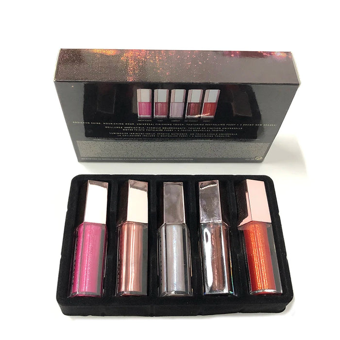 Weihnachtsgeschenk-Make-up Hochglanz-Lipgloss, feuchtigkeitsspendender Lip Plumper, Glossy Posse Mini Gloss Bomb Collection, limitierte Auflage