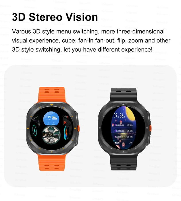 Montre connectée DT Ultra, écran AMOLED, 47mm, Sport, 4 go, BT, boussole d'appel, NFC, pour Samsung Galaxy Apple Xiaomi 2024