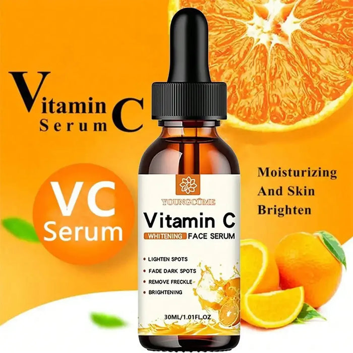 Vitamin-C-Gesichtsessenz mit Hyaluronsäure – Entferner dunkler Flecken, feuchtigkeitsspendend, reparierend und Anti-Aging – 30 ml