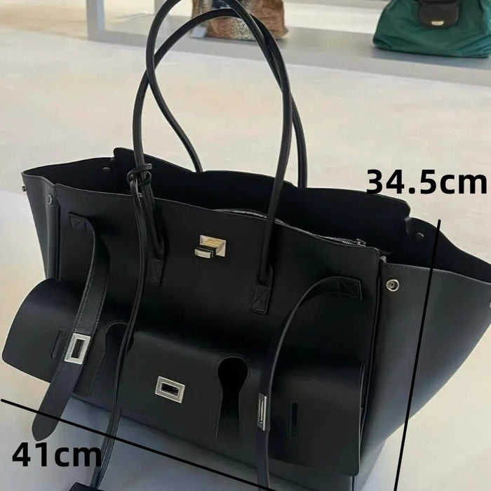 Luxury Designer Large Capacity Tote Bag for Women - Versatile Shoulder Shopper Handbag