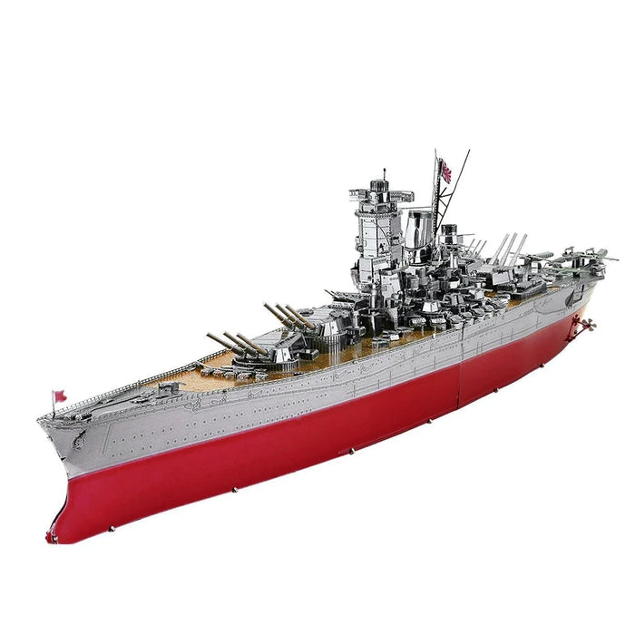 Piececool Modèle de puzzle 3D en métal : HMS Hood & Richelieu Warships – Jouets de puzzle pour adolescents et entraîneurs de cerveau