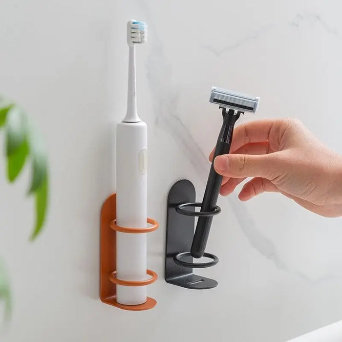 Porte-brosse à dents avec dentifrice, rasoir et distributeur pour montage mural - Accessoires de salle de bain