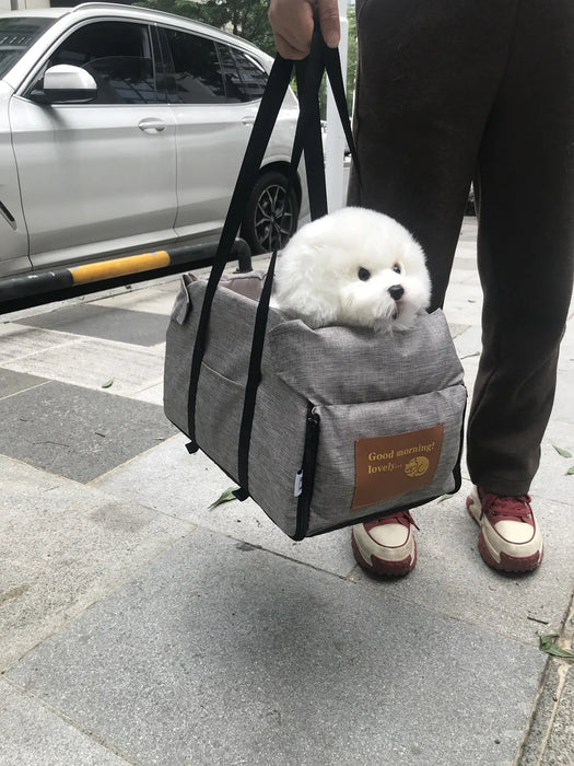 Lit de siège de voiture pour chien – Transport portable pour chats et chiens, sac de sécurité pour animaux de compagnie