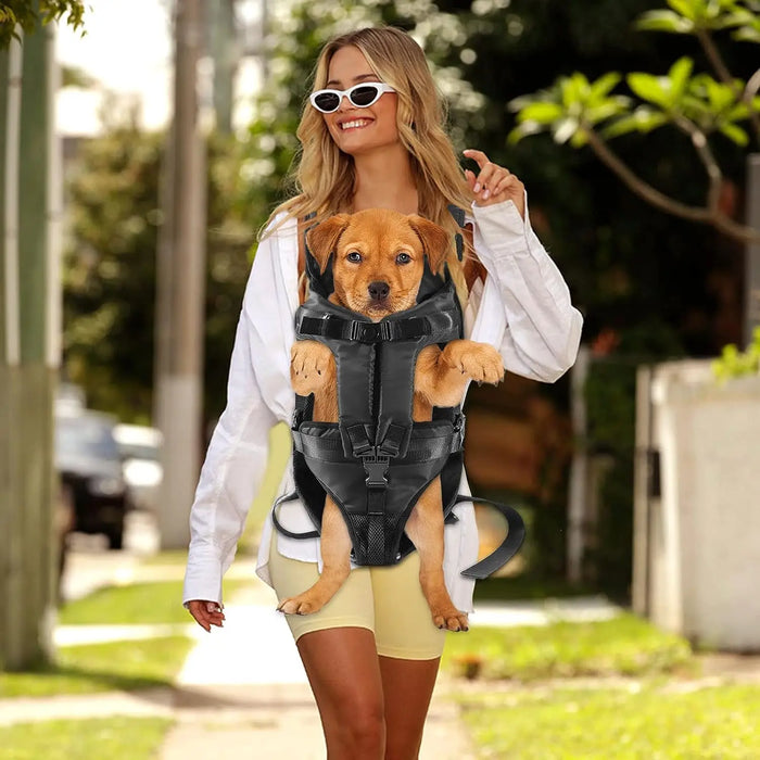 Sac à dos portable pour chien de voyage – Sac réglable et ventilé pour petits chiens