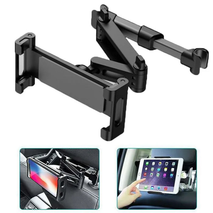 Soporte de coche para tableta y teléfono de 4,7-13 pulgadas, soporte de montaje para reposacabezas del asiento trasero, accesorios para iPad Pro de 12,9 pulgadas